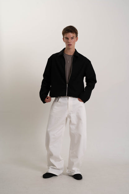 EVERYDAY RAW DENIM JEANS in écru