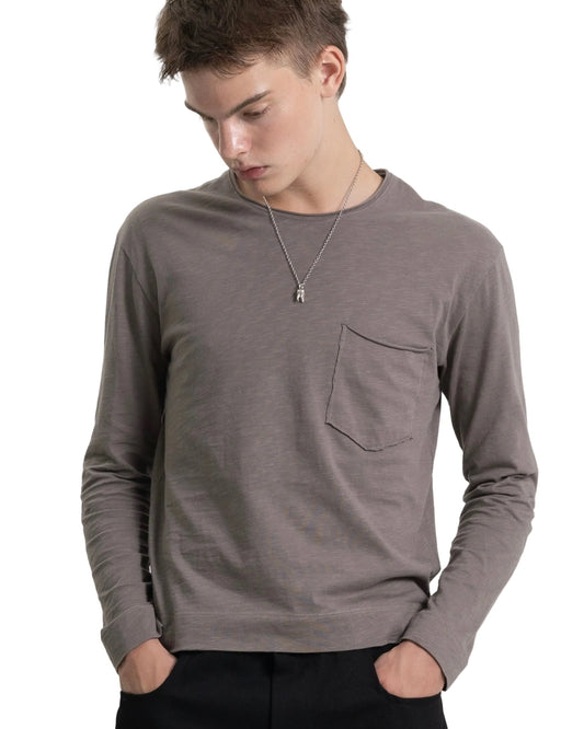 POCKET LONGSLEEVE in earth beige