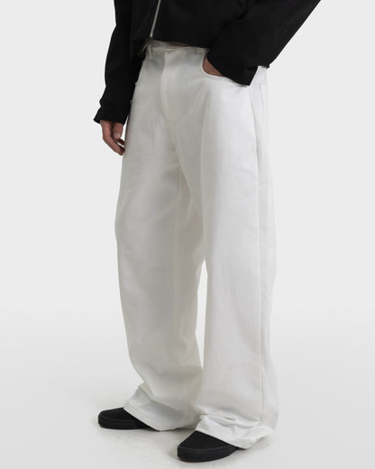 EVERYDAY RAW DENIM JEANS in écru