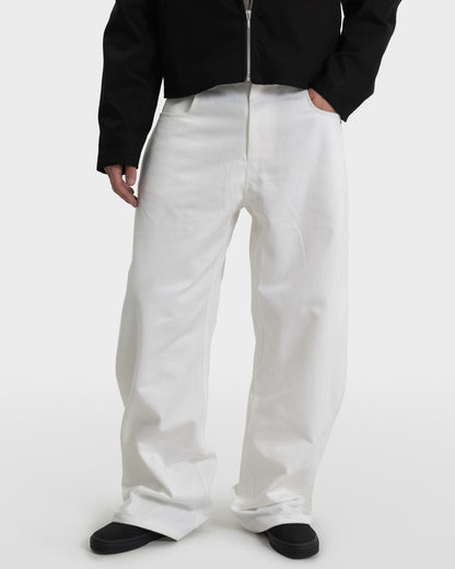 EVERYDAY RAW DENIM JEANS in écru